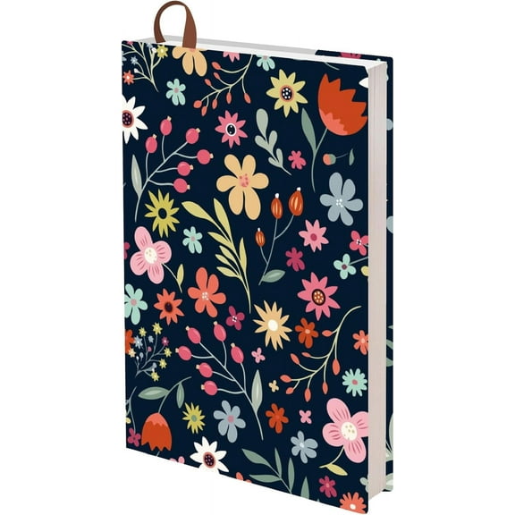 A5 Floral Book Sleeve Covers Jumbo Book Sleeves 12.4x8.8Inch Fit Adjustable Textbook