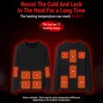 thumbnail image 5 of Electric Heating Underwear Set for Man 22 Area Ski Heating Body Suit, 5 of 5