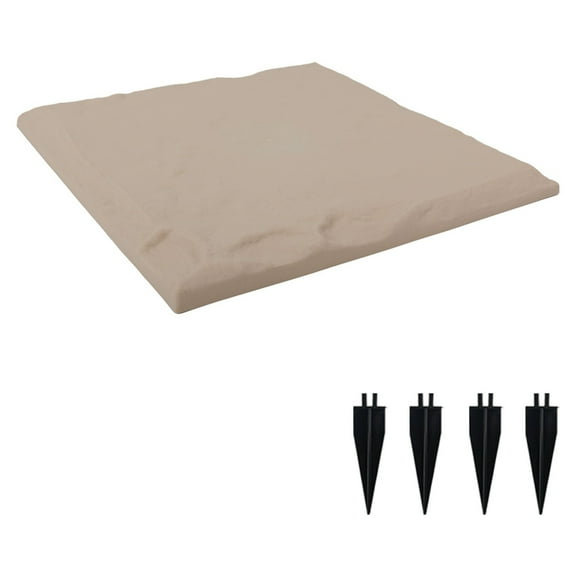 Hexagonal Garden Stepping Stones - Ground Nails, Easy Install, Durable - for Outdoor Walkways, Lawns & Parks