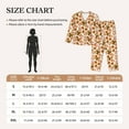 thumbnail image 3 of Rateoe Burger Pattern Womens Pajamas Set Long Sleeve Sleepwear Button Down Nightwear Soft Cotton Pj Lounge Sets, 3 of 9