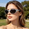 thumbnail image 6 of Running Sunglasses for Women,Golf Sunglasses for Men,Polarized Sports Sunglasses Mens UV400 Protection Mirror Lenses Oval Frame Sun Glasses(Grey), 6 of 9