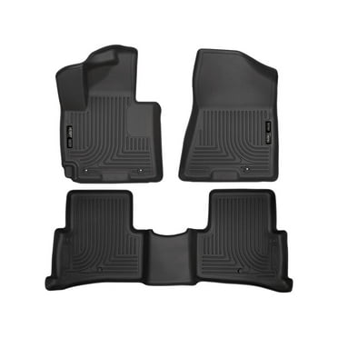 Husky Liners by RealTruck Weatherbeater Floor Mats Fits 2016-2018 Hyundai Tucson Front & 2nd Row, 3-pc Black-99681