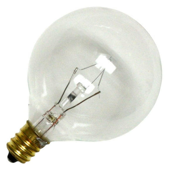 Halco 04002 - G16CL25 G16 5 Decor Globe Light Bulb