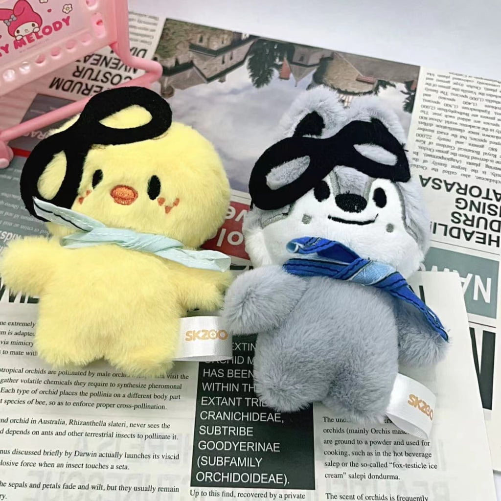 Kpop Idol Stray Kids Pilot Doll FM Plush Key Ring SKZ Felix I.N Bangchan Stuffed Dolls Bag Charm Pendant