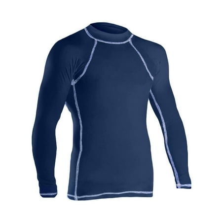 Sleeve Boom Rash Guard - RISE Solid Long Sleeve Rashguard - navy, large