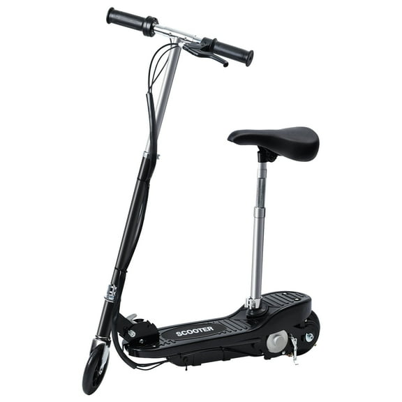 Kacaiy 24V Folding Electric Scooter Ride on for Kids with Seat, 10 mph Max Speed, for Ages 8