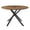 Walnut, variant on 48'' Black Table With Metal Construction, Stable And Classy Round Base, Contemporary Style, Black, Easy To Build