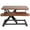 Dark Walnut/Black, variant on VIVO Black 26" Height Adjustable Standing Desk Monitor Riser Sit Stand Tabletop