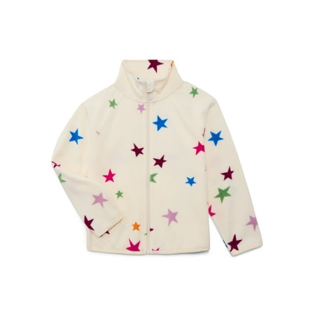 Wonder Nation Girls Microfleece Full Zip Jacket, Sizes 4-18