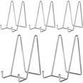 thumbnail image 1 of IBosins 5 Pack 6 Inch Plate Holder Display Stands, Metal Silver Frame Stand for Picture, Book, Photo Easel, Creation, Collectibles, 1 of 7