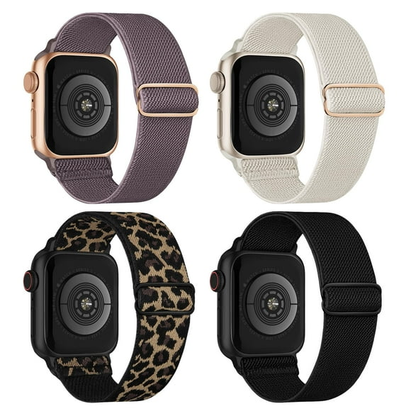 Pulseras de reloj CCNutri de nailon elástico Solo Loop 38-49 mm Apple