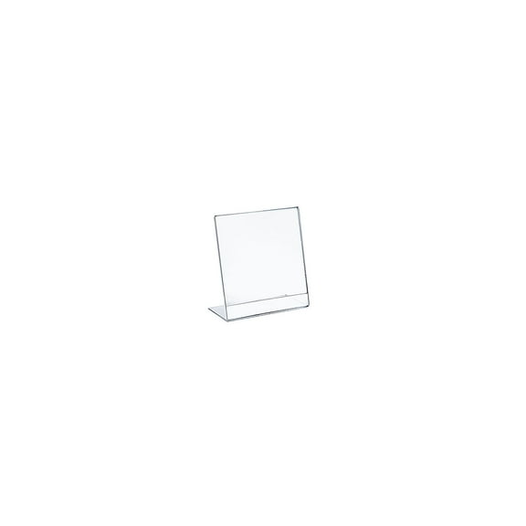 Azar 112722 5" W x 7" H L-Shaped Acrylic Sign Holder, 10Pack