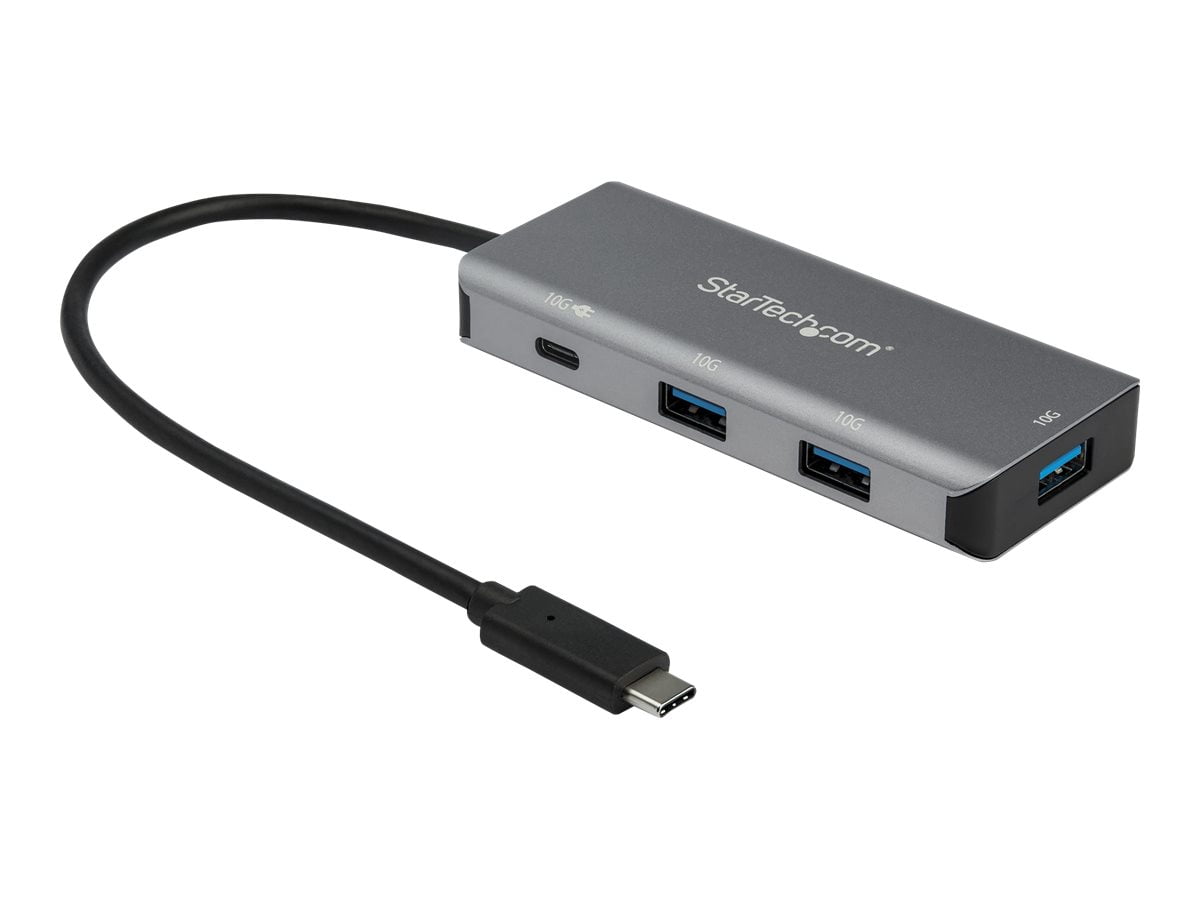 StarTech 4 Port USB C Hub 10 Gbps With Power Delivery 9 8 Attached