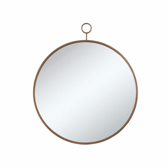 Coaster Company Transitional Circular Design Mirror, Gold 36"x30"