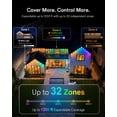thumbnail image 6 of Lumary Permanent Outdoor Lights, 100FT 60, LED RGBAI Smart Eave Lights, WLED Integrated, Dual-Port Output, 32-Zone Control, IP67, White, 6 of 11