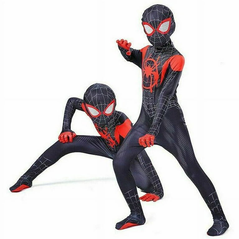 Liyucwill Spiderman Miles Morales Costume Kids Halloween Cosplay