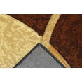 thumbnail image 4 of Premium Hand Carved Abstract Modern Rug Contemporary Colorful Thick Carpet Design 1052 (5'2"x7'5",Brown), 4 of 6