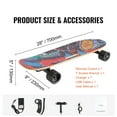 thumbnail image 2 of KFFKFF Portable Electric Longboard Skateboard E-Skateboard with Control 5 Miles Range for Adults Kids, 2 of 9
