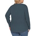 thumbnail image 2 of NISVIYA Plus Size Tops for Women Long Sleeve Button Henley Shirts Business Casual Lightweight Tunic Sweatshirts, 2 of 5