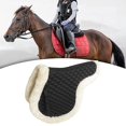 thumbnail image 6 of Colaxi Quilted Saddle Pad Horse Riding Pads Equestrian Gear Thick Breathable Practical Sponge Lining Comfortable Dressage Saddle Pad Black, 6 of 10
