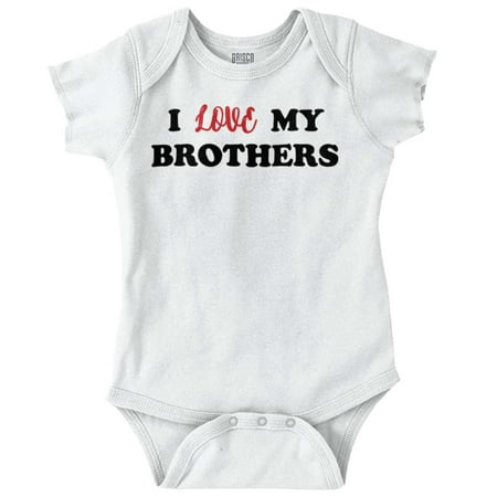 

Brother Newborn Romper Bodysuit For Babies Love My Little Big Sister Shower Gift