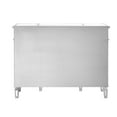 thumbnail image 5 of Elegant Decor 3 Drawer 4 Door Cabinet 48 .In. X 14 In. X 36 In. in silver Clear, 5 of 11