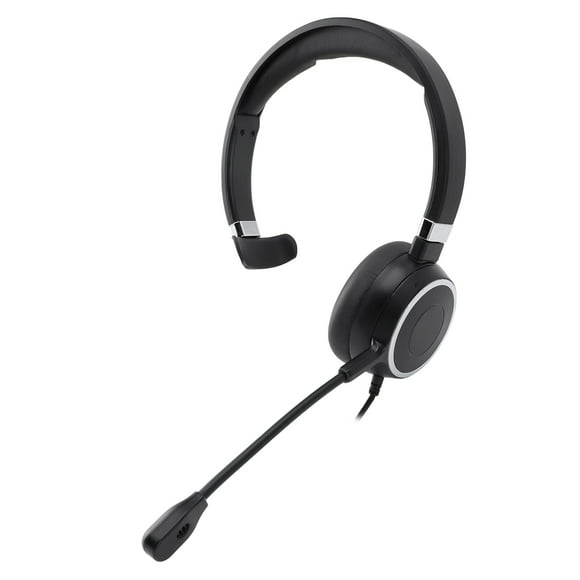 Telephone Headset, Customer Service Headphone Plug and Play USB Plug Monaural Support 3.5mm Connector  for VOIP Phone for Tablet