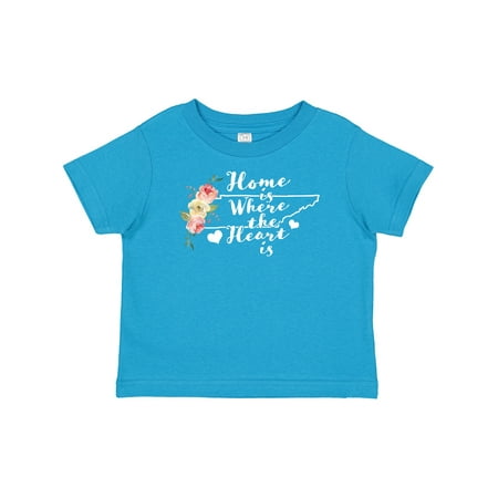 

Inktastic Tennessee Home is Where the Heart is with Watercolor Floral Gift Baby Girl T-Shirt