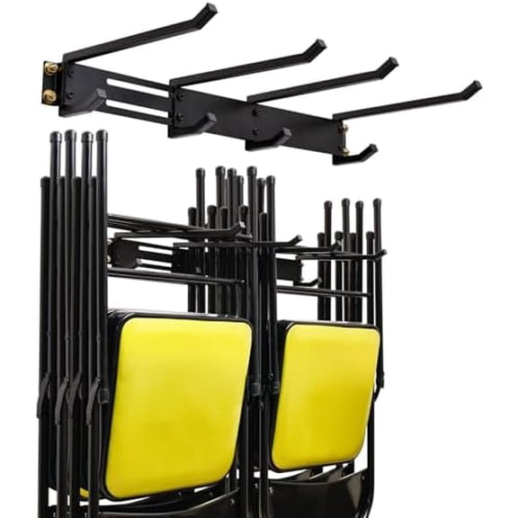 Folding Chair Storage Hangers Garage Wall Mounted, Heavy Duty Garden Tool Storage Rack, Garage Hooks for Ladders, Chairs, Shovels, Broom, Power Tools,Holds up to 300 lbs$$Tools & Hardware Other