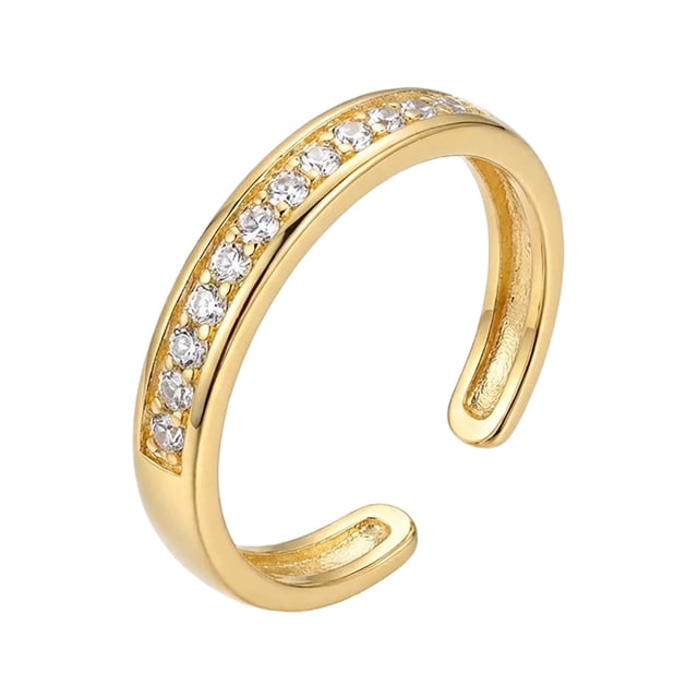 SIfdSeng Get it Fast Minimalist Beach Style Toe Rings Sparkling Stackable Jewelry for Girls