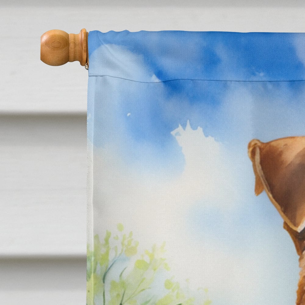 Airedale Terrier Easter Egg Hunt House Flag 28 in x 40 in
