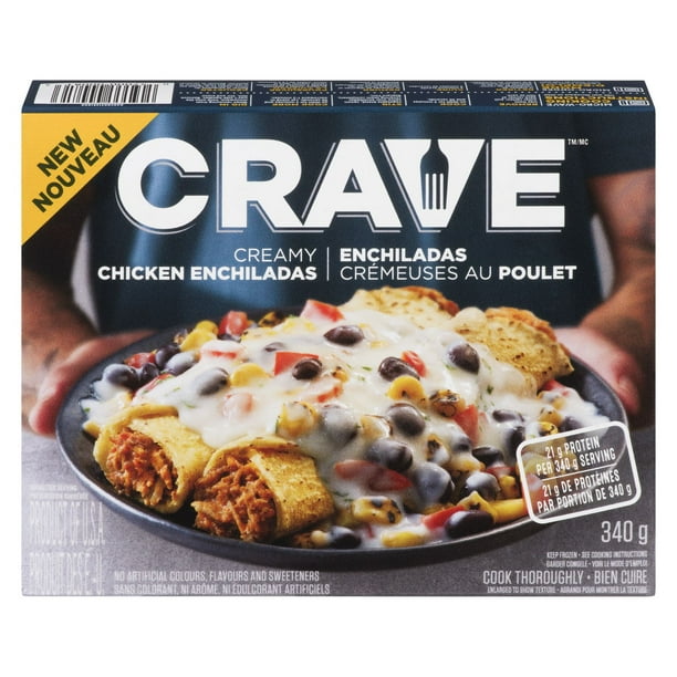 CRAVE Creamy Chicken Enchiladas Frozen Meal Walmart.ca