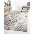 thumbnail image 1 of Unique Loom 3132821 Area Rug, 8 x 10 Feet, Ivory/Light Brown, 1 of 5