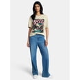 thumbnail image 2 of Johnny Cash Women's Graphic Print Tour Tee with Short Sleeves, Sizes XXS-XXL, 2 of 5