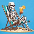thumbnail image 3 of CafePress - Beach Skeleton Tropical Halloween Women's Value T Shirt - Women's Traditional Fit Dark T-Shirt, 3 of 4