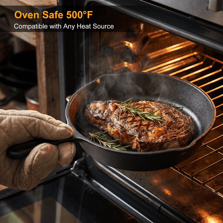 TAIMASI 8-Inch Pre-Seasoned Cast Iron Skillet photo 8