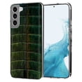 thumbnail image 1 of TalkingCase Thin Slim Case Compatible for Samsung Galaxy S22 5G, Satin Green Skin Print, Lightweight, Flexible, Soft, USA, 1 of 7