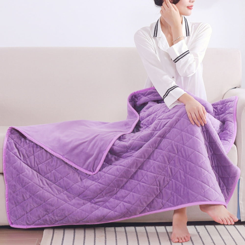 Yipa Soft Flannel Electric Blankets Winter Warm Living Room USB Button  Washable Sherpa Bedroom Heated Blanket Light Purple 100x140cm - Walmart.com