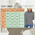 thumbnail image 4 of TEMOFON Women Long Sleeve Tops Crewneck T Shirts Casual Striped Shirts Color Block Tops Loose Pullover Fall Winter Sweatshirts for Women Oversized Fashion Tunic Tops Outfits Size M, 4 of 6