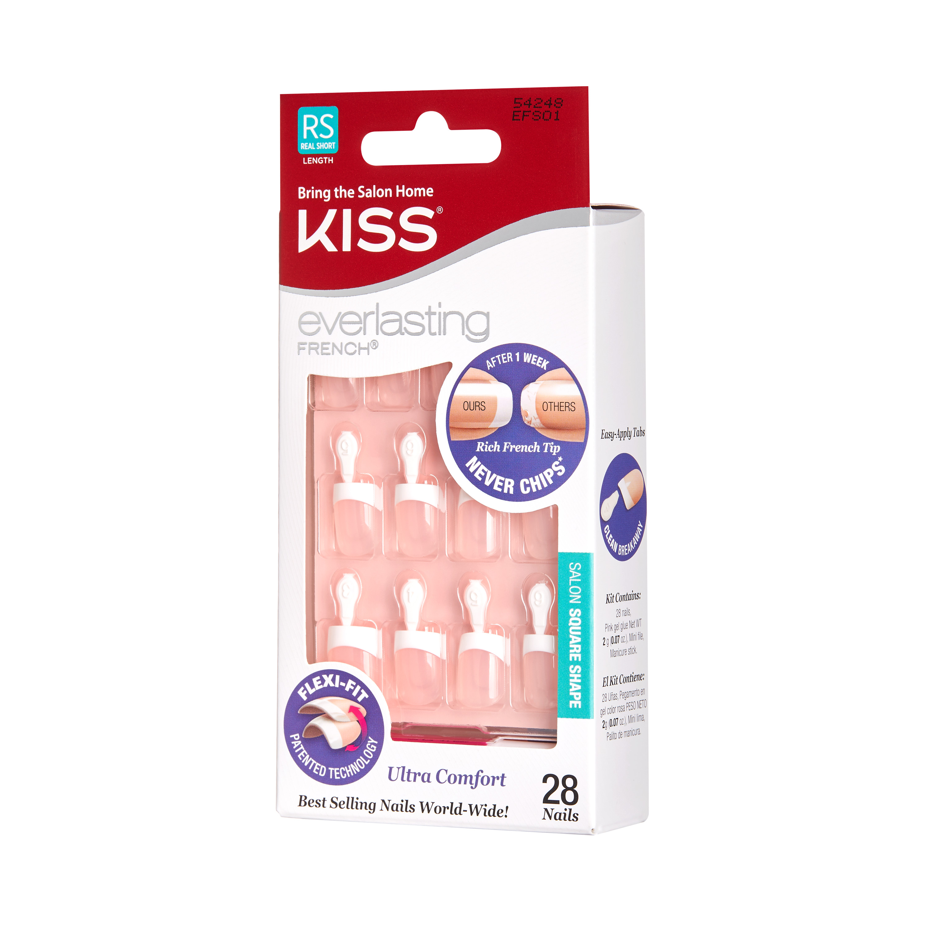 Kiss Everlasting French Nails - Clear Pink - image 2 of 9