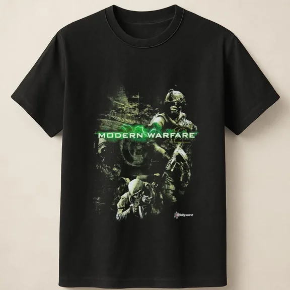 RARE Modern Warfare Night Ops Tactical Squad Poster Art Unisex T Shirt