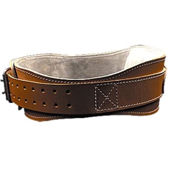 Power Contour Leather Lifting Belt (X-Small: 24 in. - 28 in. waist)