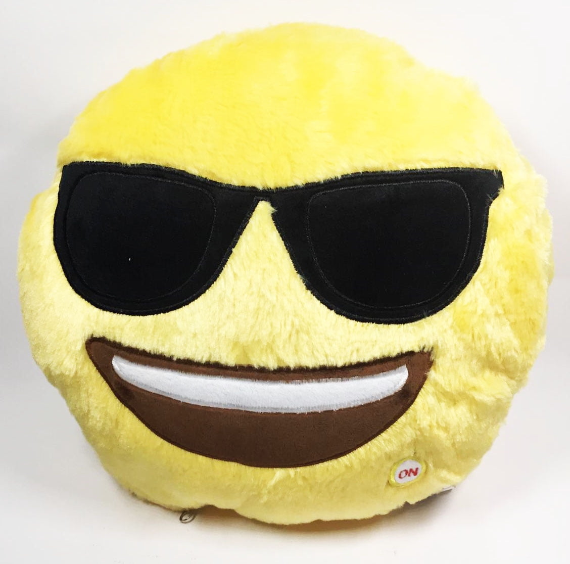 Top Trenz Emoji Pillow Shades Lite Up Yellow Pillow Cushion, 14 x 14