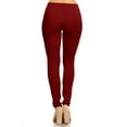 thumbnail image 3 of Women's Solid Casual Comfy Basic Soft Elastic Waistband Low Rise fit Jegging Pants, 3 of 3
