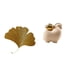 thumbnail image 1 of Esculturas de pared con hojas de ginkgo, decoración de hierro forjado, mini estatua de animal, adorno colgante con diseño vívido, adecuado para sala d, 1 of 8