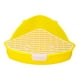 thumbnail image 5 of Inodoro para conejos, inodoro para animales pequeños, jaula para conejos fácil de limpiar, orinal, entrenador, inodoro esquinero para hurones, Chinchi amarillo, 5 of 8