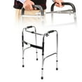 thumbnail image 1 of Déambulateur Pliant pour Aînés, Acier Inoxydable Épaissi, Réglage de Hauteur de Barre Croisée, Maintien de la Sécurité, Forte Capacité de Charge, Déambulateur Pliant pour Usage Quotidien, 1 of 8
