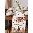 thumbnail image 2 of Table Runners 72 Inches Long Dress Scarves, Fall Farmhouse Kitchen/Dining Table Runner, Coffee Tablerunners, Orange Yellow Thanksgiving Maple Leaf Gnomes Pumpkin 13x72 Inch, 2 of 7