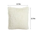 thumbnail image 3 of Tyidzon Plush Shaggy Soft Furry Pillow Covers, Fuzzy Decorative Pillow Cases, Velvet Pillow Shams for Bed Couch Sofa Zipper Closure (15.7X15.7Inch/40X40cm), 3 of 8