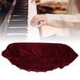thumbnail image 4 of Cubierta De Banco Oscuro, Terciopelo Dorado 37.8x31.5x0.4in Funda Para Taburete De Piano Para Pianos Asientos Individuales Para Bancos De Teclado, 4 of 7